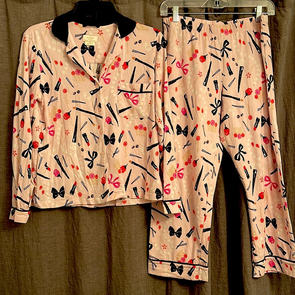 Kate Spade pink accessory pajamas size small